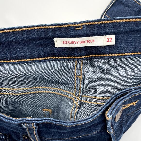 Levi's Women's 815 Curvy Bootcut Denim Jean in Dark Wash // 32 x 32 - Picture 9 of 12